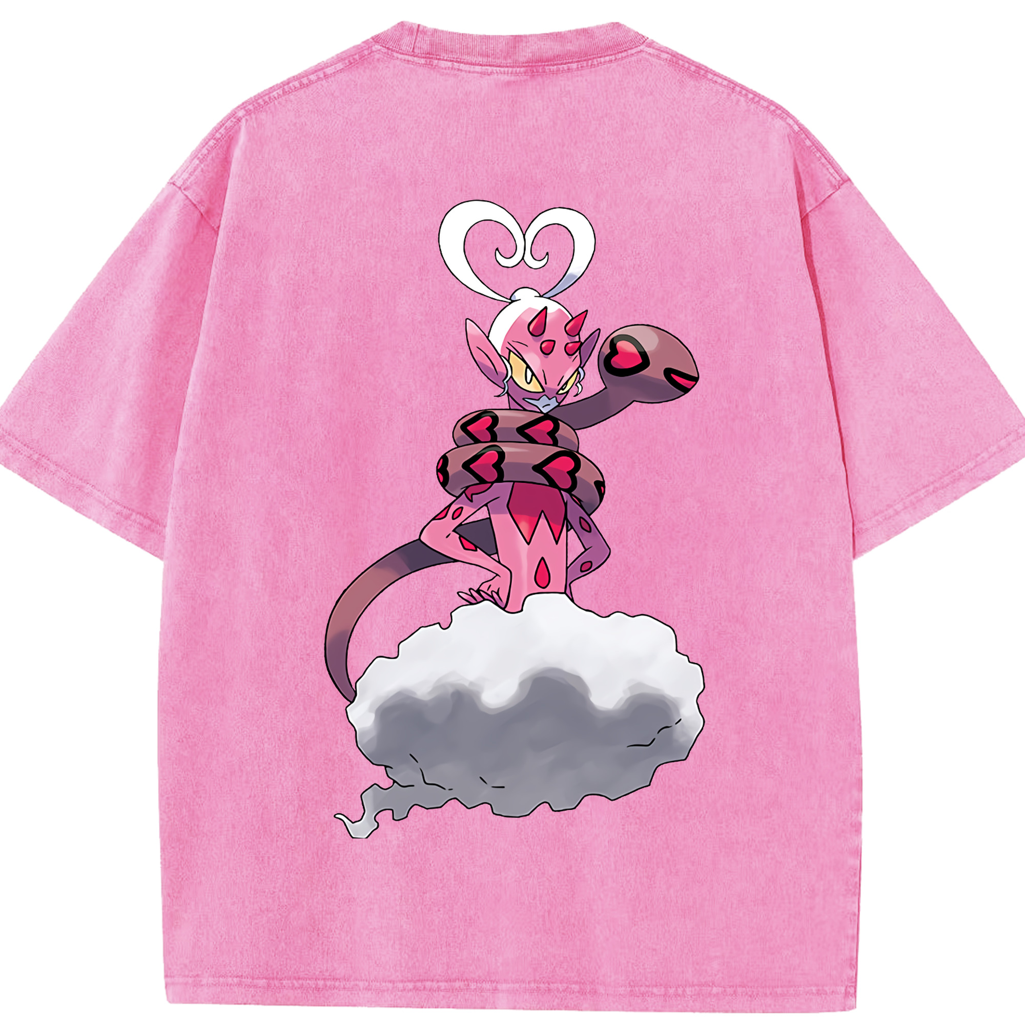 （画像用） ポケットモンスター Pokémon 綿100% ヴィンテージ風 半袖Tシャツ（背面プリント）